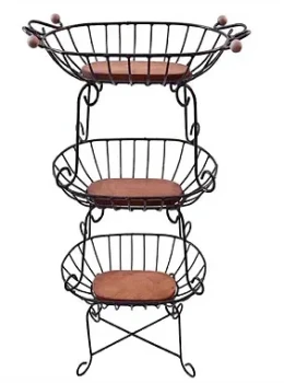 Fruteira de 3 andares Oval P