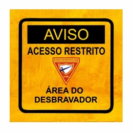 QUADRINHO AVISO AREA DO DESBRAVADOR