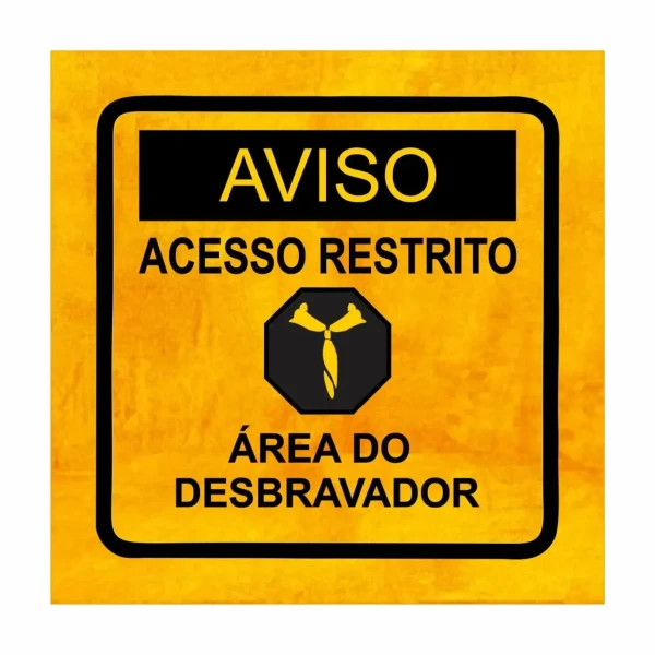 QUADRINHO AVISO ACESSO RESTRITO