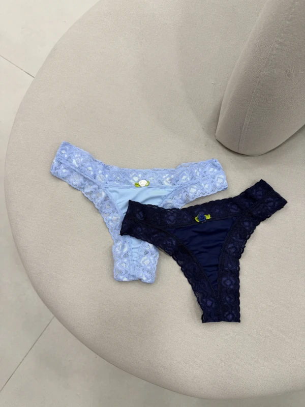 CALCINHA COMFY RENDADA Kit c/3