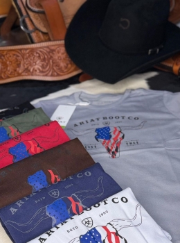 CAMISETA ARIAT GOLA O 