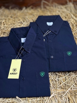 CAMISETA ARIAT PRETA MANGA CURTA 