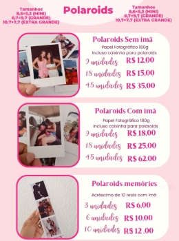 ✨ Fotos Polaroid Personalizadas ✨