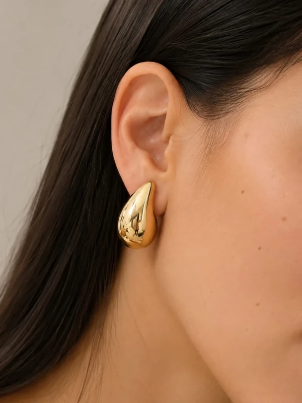 ✨️ Brinco Gota Banhado a Ouro 18K