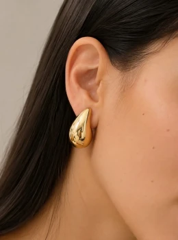 ✨️ Brinco Gota Banhado a Ouro 18K