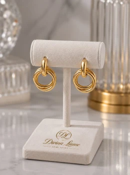 ✨️ Brinco Elos Banhado a Ouro 18K