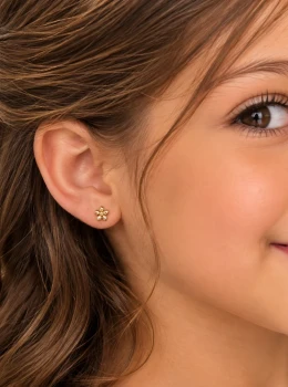✨️ Brinco Mini Flor Banhado a Ouro18K
