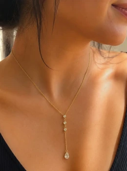 ✨️ Colar com Pingente Pendente Banhado a Ouro 18K ou Prata 925