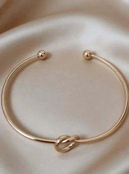 ✨️ Pulseira Bracelete Nó Regulável Ajustável Banhado a Ouro 18K