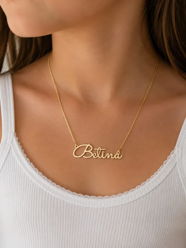 ✨️ Colar Personalizado com Nome Banhado a Ouro 18K