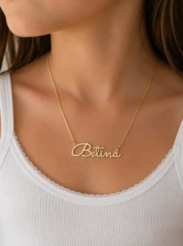 ✨️ Colar Personalizado com Nome Banhado a Ouro 18K