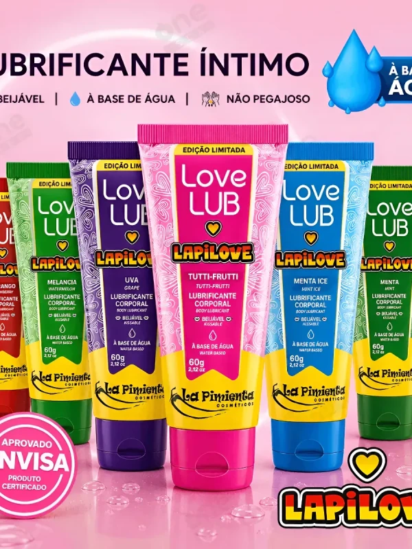 Love Lub LapiLove Lubrificante Corporal Beijável 60g