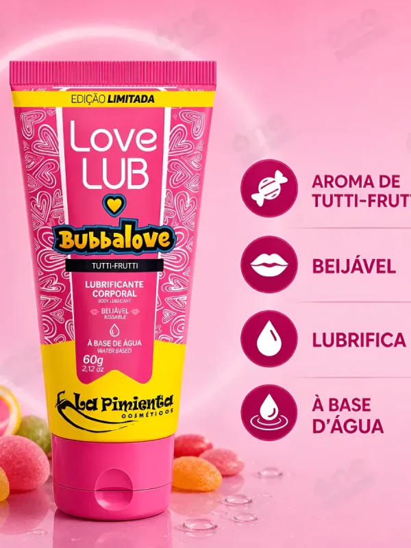 Love Lub LapiLove Lubrificante Corporal Beijável 60g