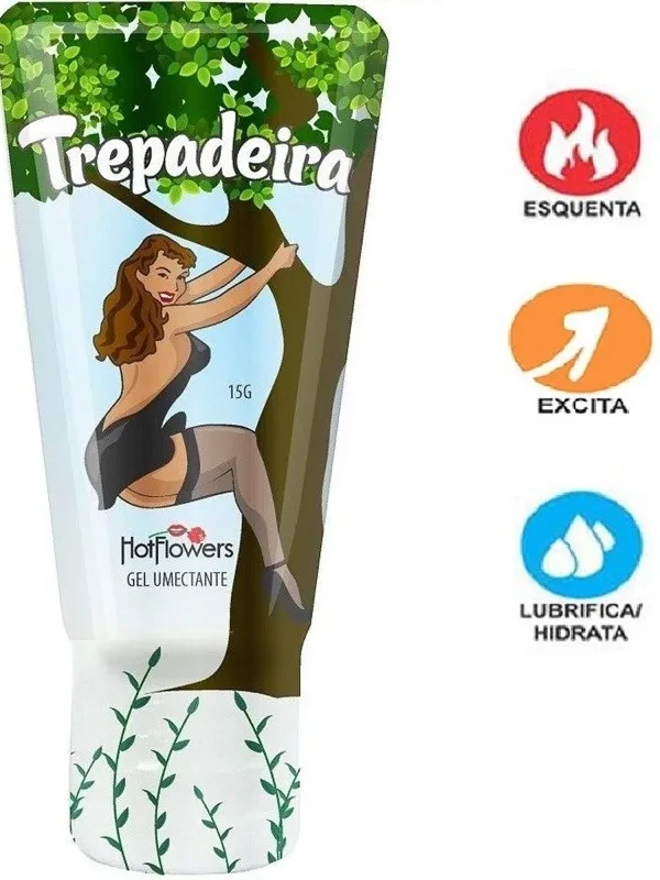 Gel Excitante Feminino Trepadeira 15g Linha Brasileirinhos Hot Flowers