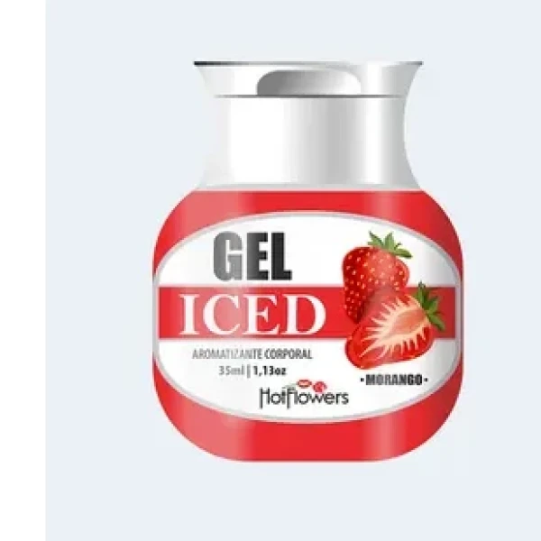 Gel Aromatizado Iced Cereja 35ml Hot Flowers