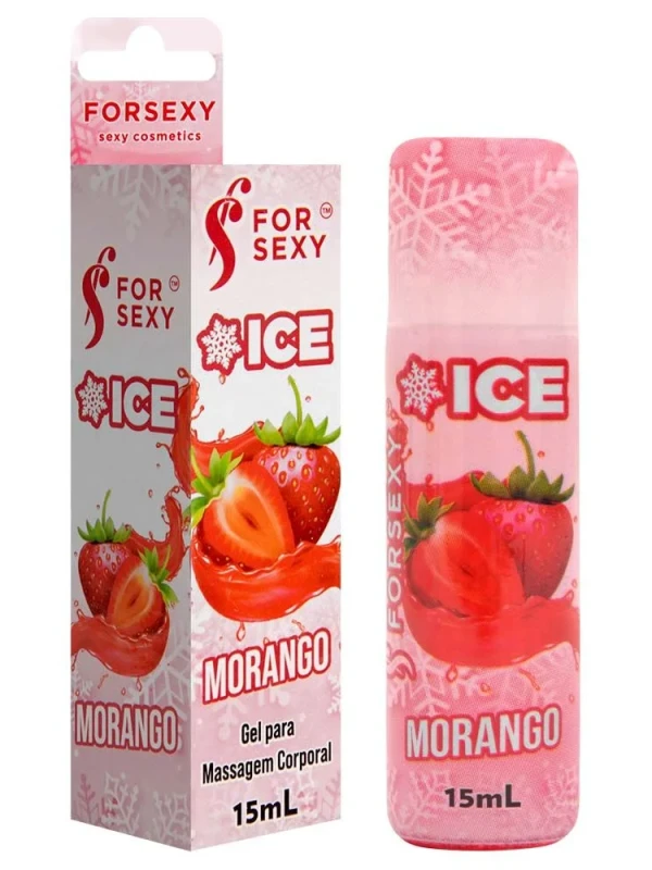 Gel Ice Comestível Saboroso morango ou cereja