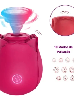 MyRose Rosa Estimuladora de Clitóris com 10 Modos de Pulsação