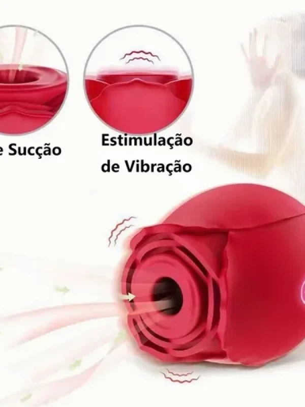 MyRose Rosa Estimuladora de Clitóris com 10 Modos de Pulsação