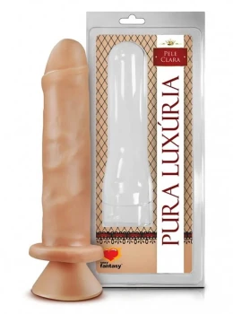 Prótese Pura Luxúria Realístico com Ventosa 17,4 x 4cm 