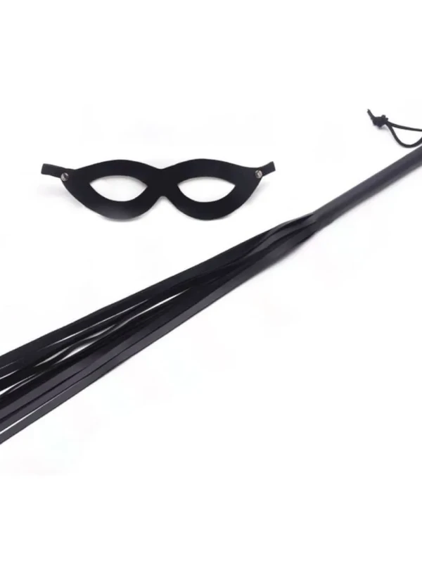 Kit Chicote 35 cm e Máscara Tiazinha Sexy Fantasy