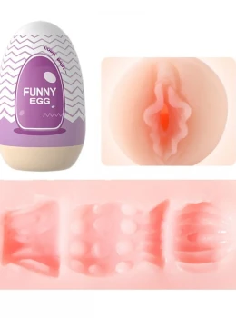 Funny Egg Masturbador Masculino Formato Vagina em Cyberskin Vip Mix
