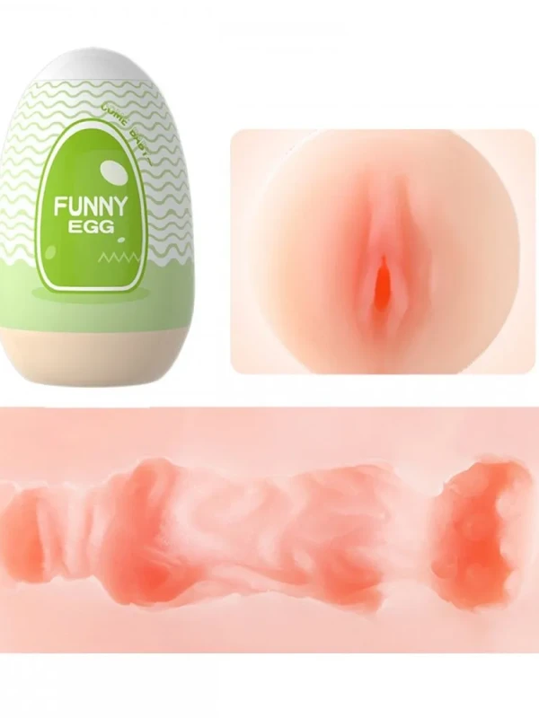 Funny Egg Masturbador Masculino Formato Vagina em Cyberskin Vip Mix
