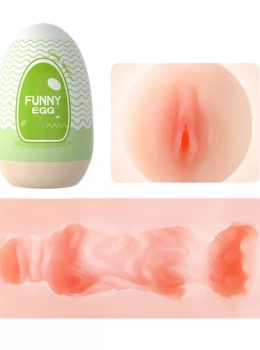 Funny Egg Masturbador Masculino Formato Vagina em Cyberskin Vip Mix