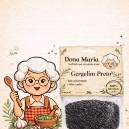GERGILIM PRETO 20G - 12UNI 