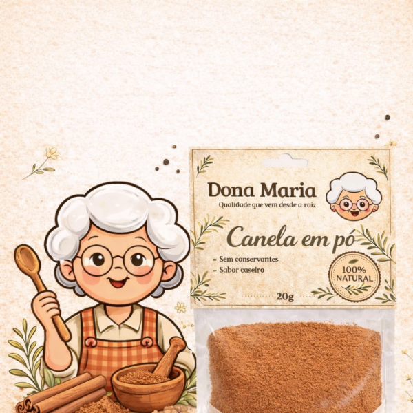 CANELA EM PÓ 20g - 12UNI 