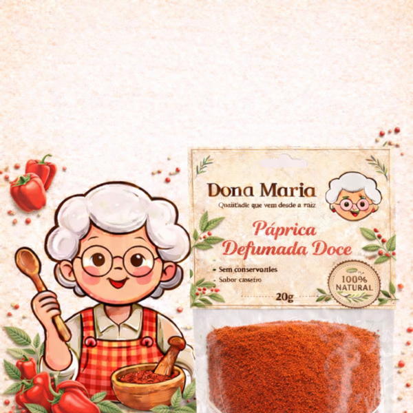 PAPRICA DEFUMADA DOCE 20g - 12UNI 