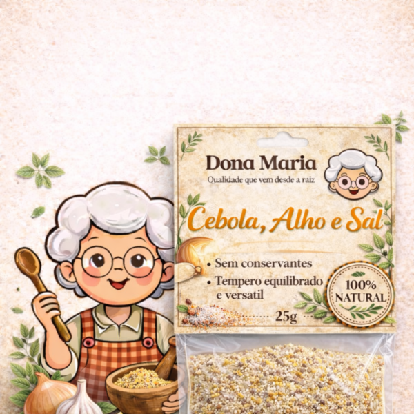 CEBOLA, ALHO E SAL 20g - 12UNI 