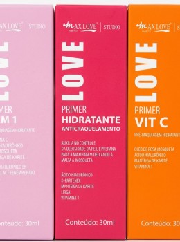 Primer Max Love 3 em 1 Vitamina C Anticraquelamento