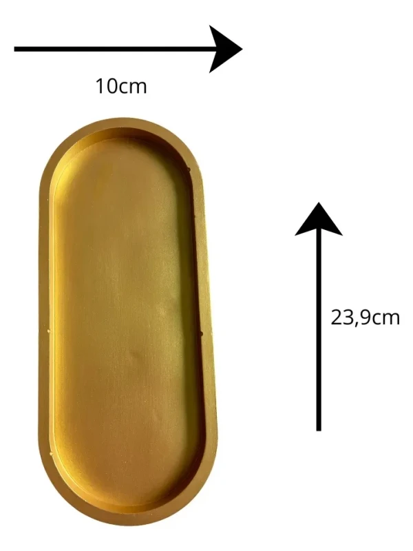 Bandeja Decorativa Oval G