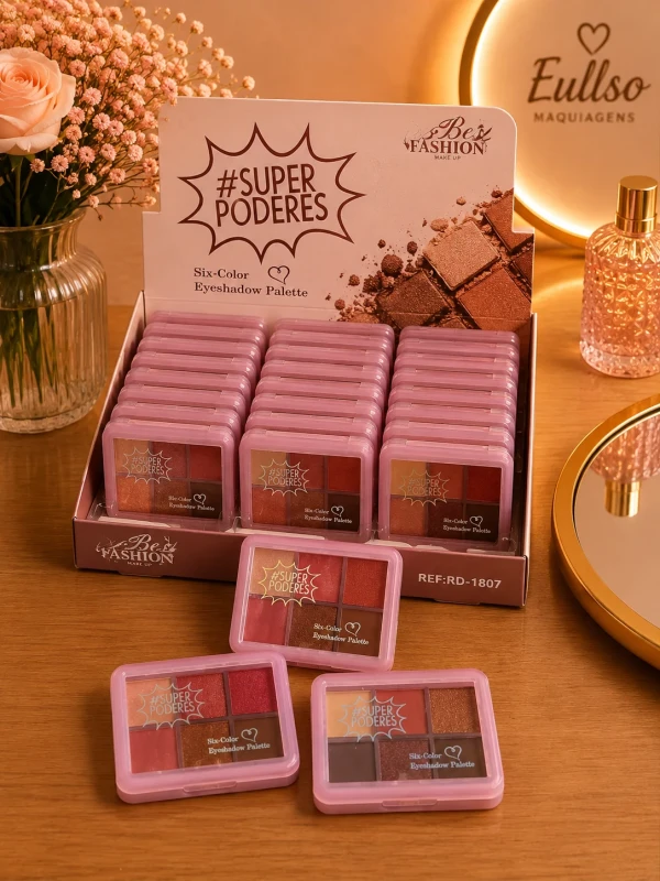 Paleta de Sombras 6 Cores