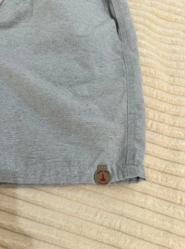 Bermuda Mauricinho Linho Fio Tinto  COR CINZA Masculina
