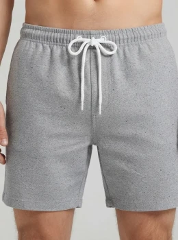 Bermuda Mauricinho Linho Fio Tinto  COR CINZA Masculina