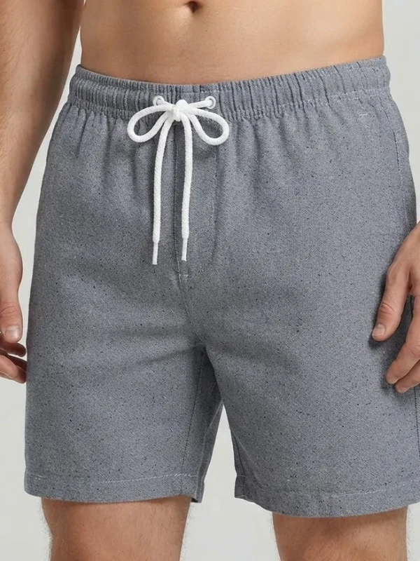 Bermuda Mauricinho Linho Fio Tinto COR CHUMBO Masculina