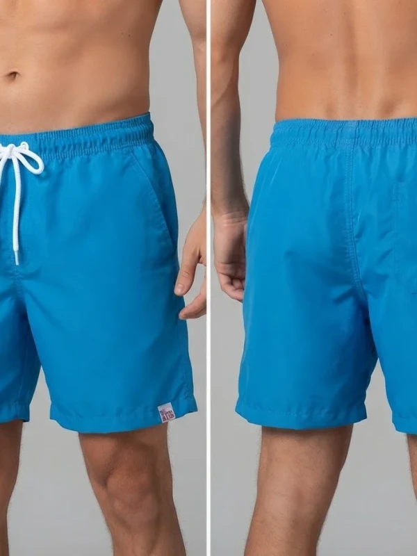 Bermuda Tactel COR AZUL CLARO Masculina