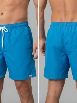 Bermuda Tactel COR AZUL CLARO Masculina