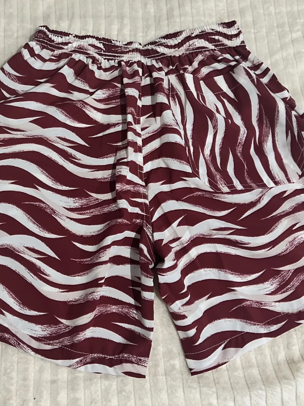 Bermuda Tactel VINHO COM BRANCO Masculina (Cópia)