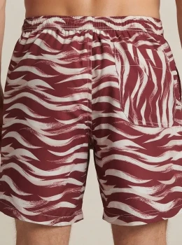 Bermuda Tactel VINHO COM BRANCO Masculina (Cópia)