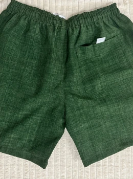 Bermuda Linhão Verde escuro Masculina