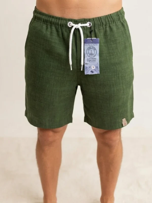 Bermuda Linhão Verde escuro Masculina