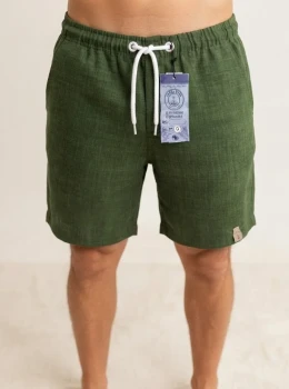 Bermuda Linhão Verde escuro Masculina