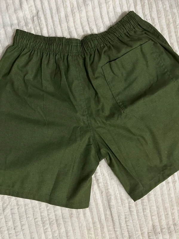 Bermuda Linho VERDE MILITAR masculina
