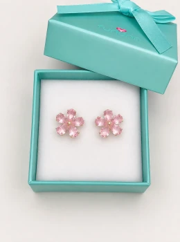 Brinco flor cores