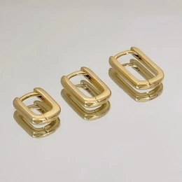 Trio argola retangular click