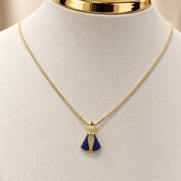 Colar nossa Senhora Azul