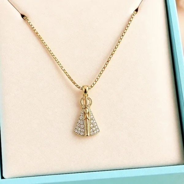 Colar nossa senhora cristal