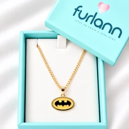 Colar batman semijoia